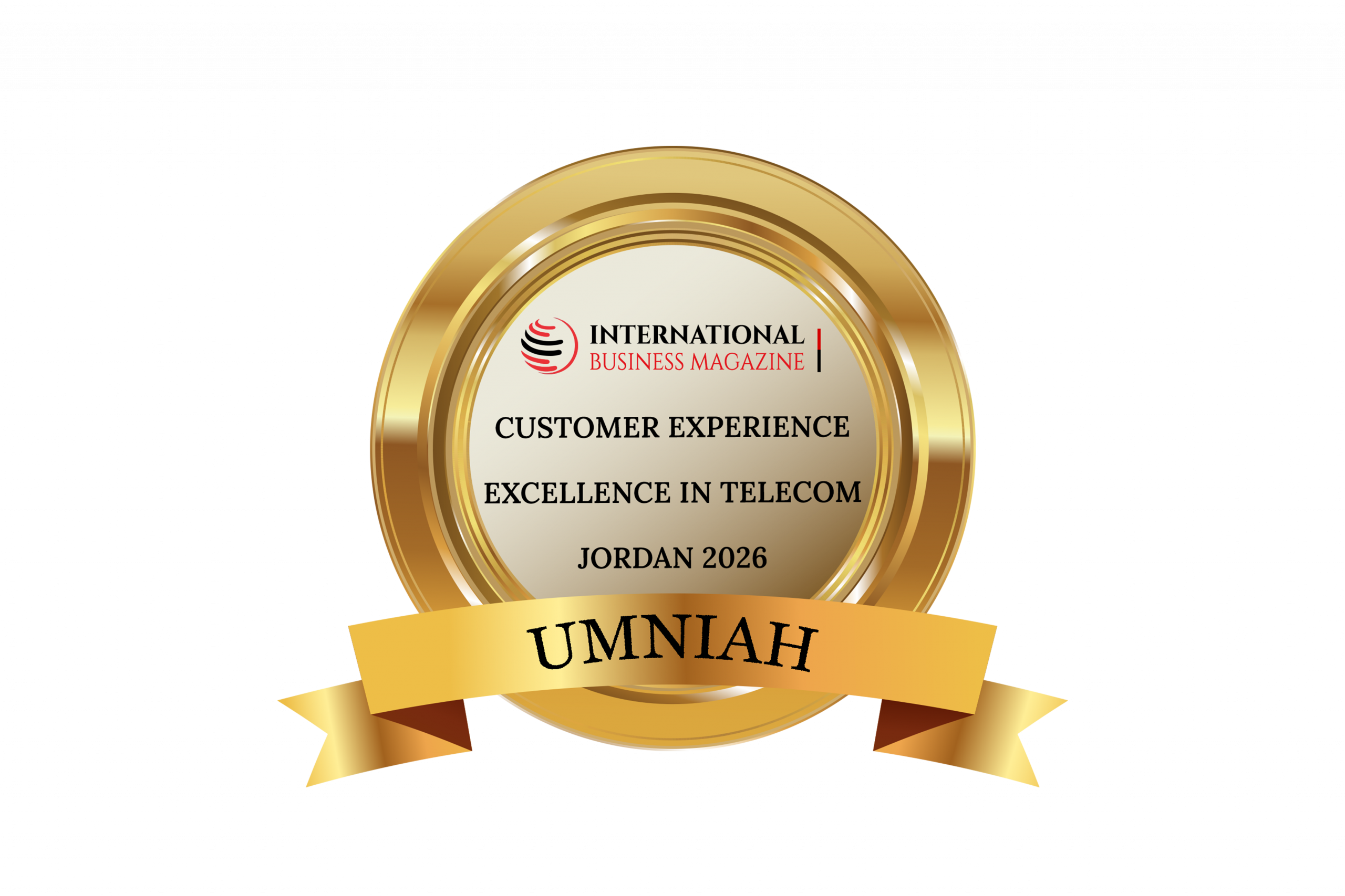 For the Second Consecutive Year Umniah by Beyon Wins Excellence in Customer Experience in the Telecommunications Sector Award from International Business Magazine