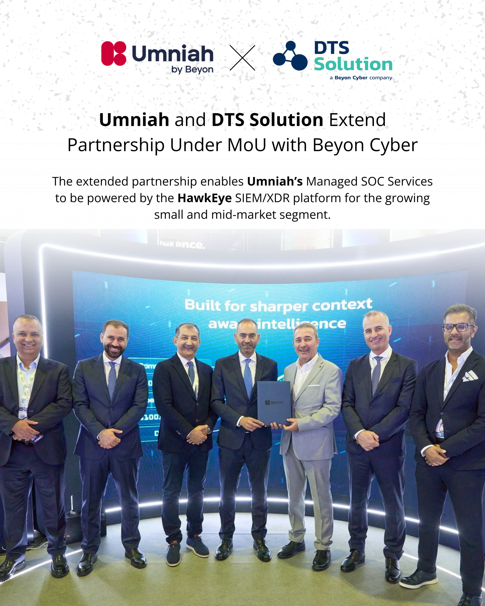 Umniah by Beyon, launches the first integrated MDR center in Jordan in collaboration with DTS Solution, a Beyon Cyber company