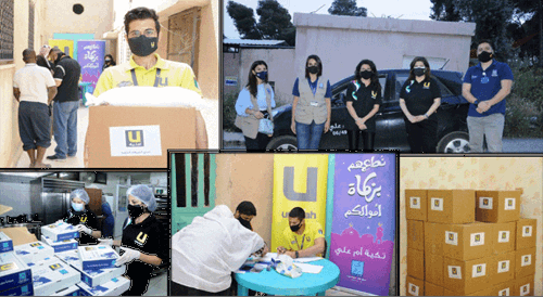 Umniah Sponsors 67 Underprivileged Families with Tkiyet Um Ali for One Year and Distributes over 1000 Food Parcels